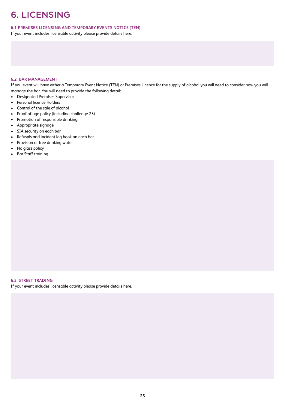 Event Management Plan - Hastings Borough, United Kingdom, Page 25