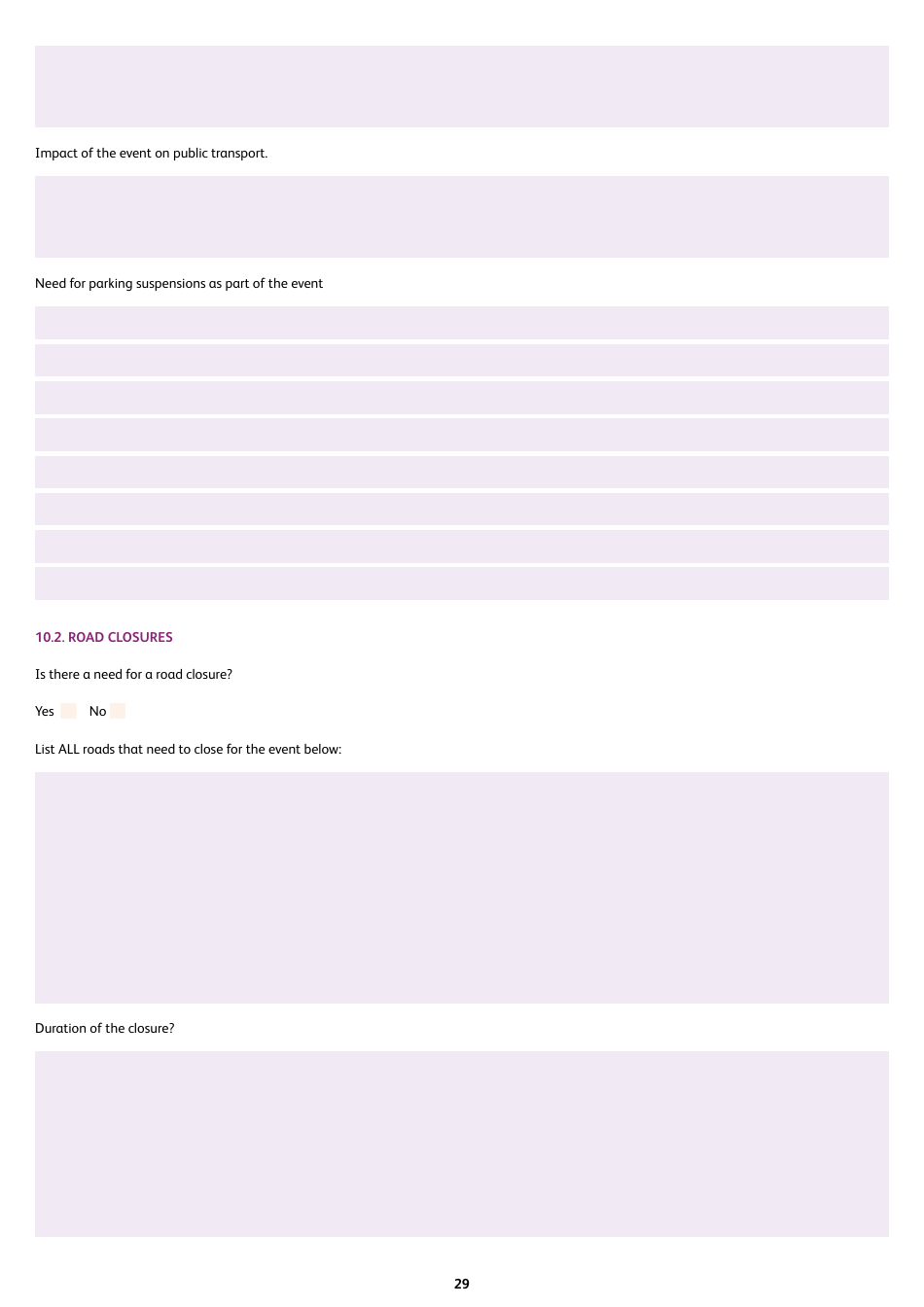 Event Management Plan - Hastings Borough, United Kingdom, Page 29