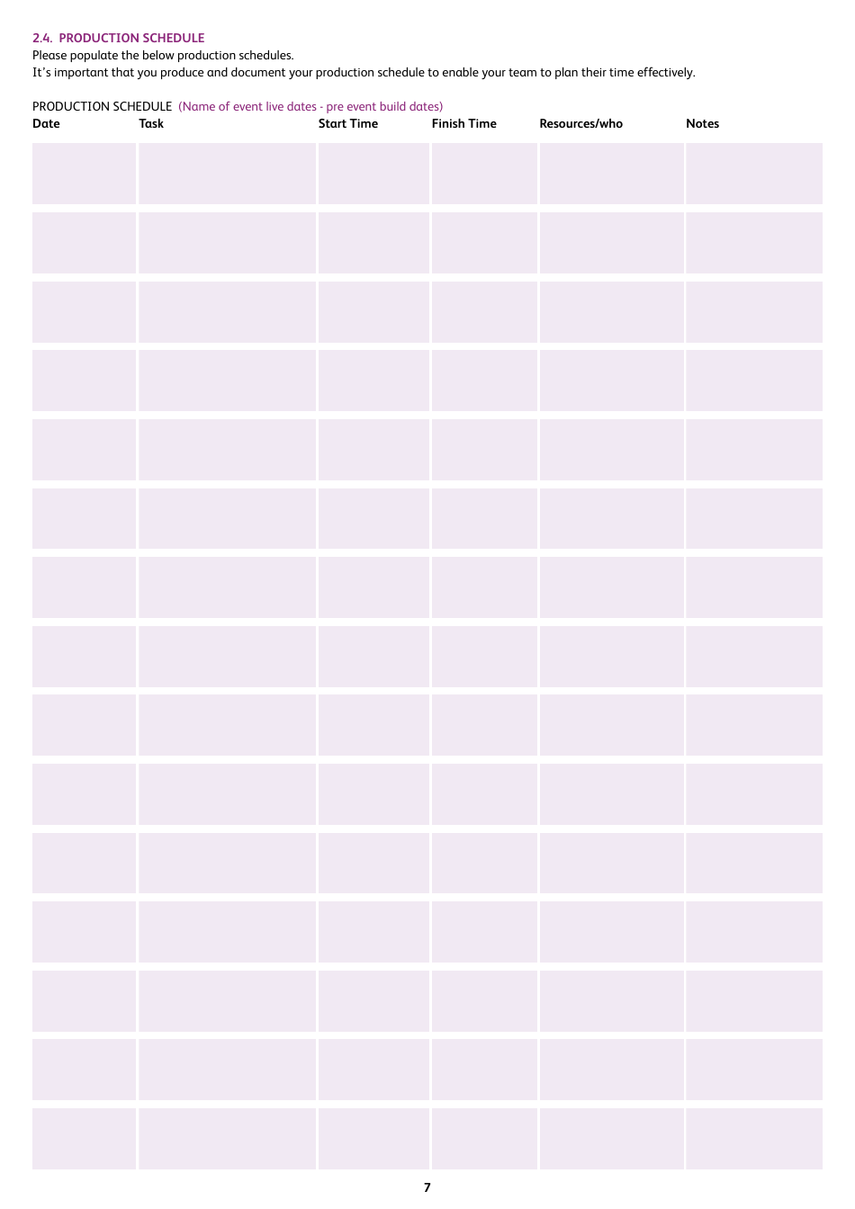 Event Management Plan - Hastings Borough, United Kingdom, Page 7