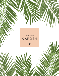 Document preview: Garden Planner Template - Love