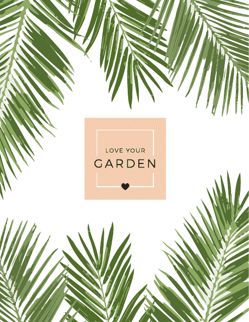 Garden Planner Template - Love Download Pdf