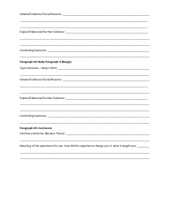 Five Paragraph Expository Essay Template, Page 2