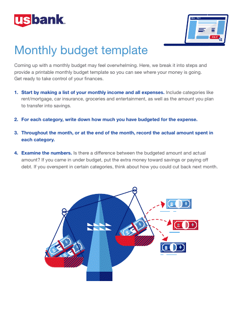 Monthly Budget Template Image Preview