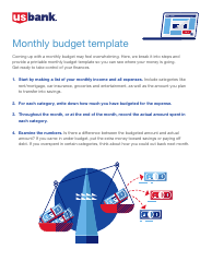 Monthly Budget Template