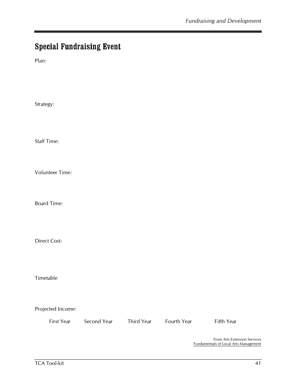 Fundraising Plan Template - Development, Page 6