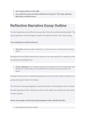 Reflection Narrative Paper Format, Page 2