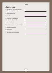 Event Planning Checklist and Tip Sheet - Queensland, Australia, Page 10