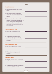 Event Planning Checklist and Tip Sheet - Queensland, Australia, Page 2
