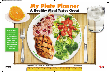 Document preview: My Plate Planner - New York City