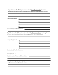 Expository Essay Outline Template - Lined Paper, Page 2