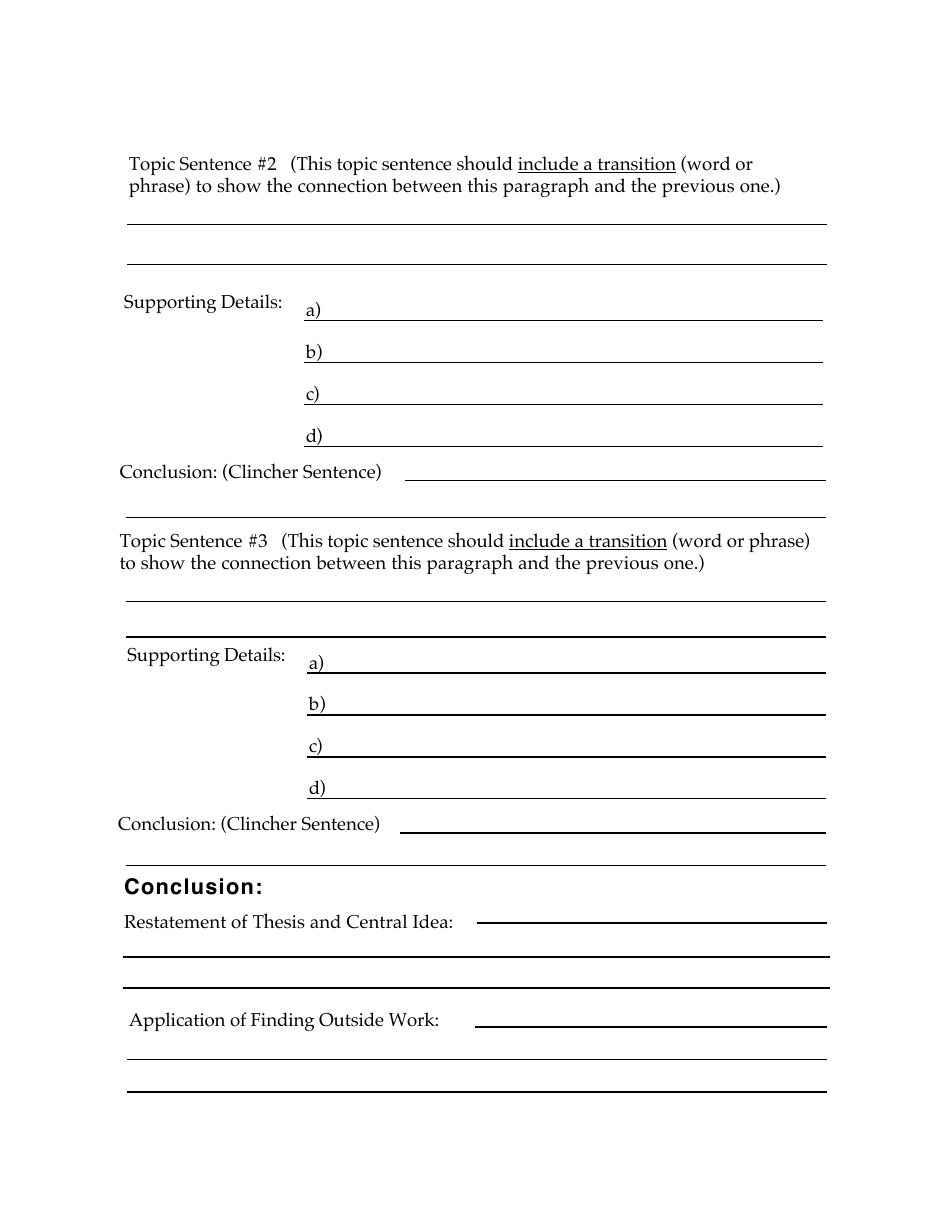 expository essay outline template pdf