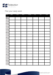 Weekly Study Planner Template, Page 2