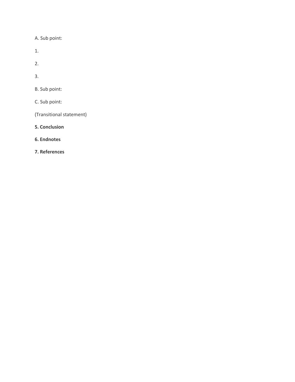 Research Paper Outline Template Mla Download Printable Pdf Templateroller