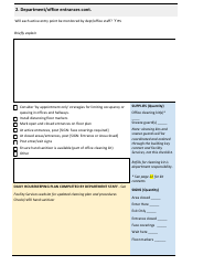 Return to Work Planning Template, Page 2