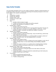 Document preview: Essay Outline Template - Six Points