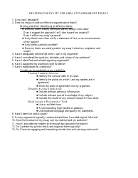 Worksheet/Outline for Analytical/Argument Essays, Page 2