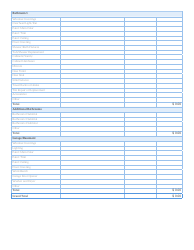 New Home Budget Worksheet, Page 3