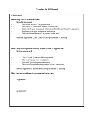 Document preview: Dpm Speech Outline Template