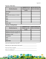 Personal Monthly Budget Template, Page 3