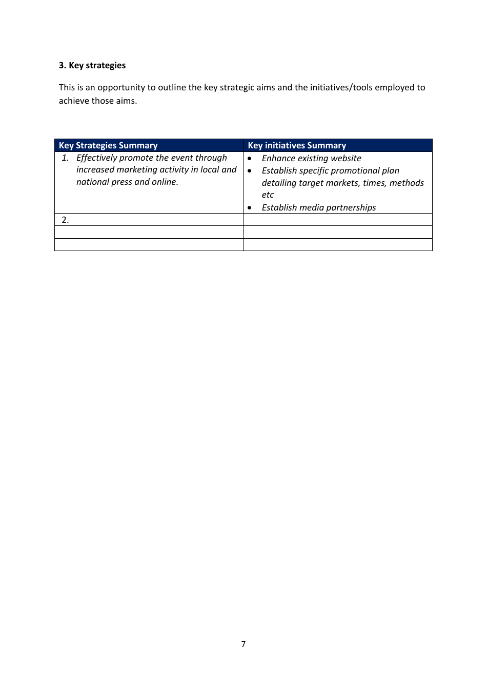 Event Marketing / Pr Plan Template, Page 7