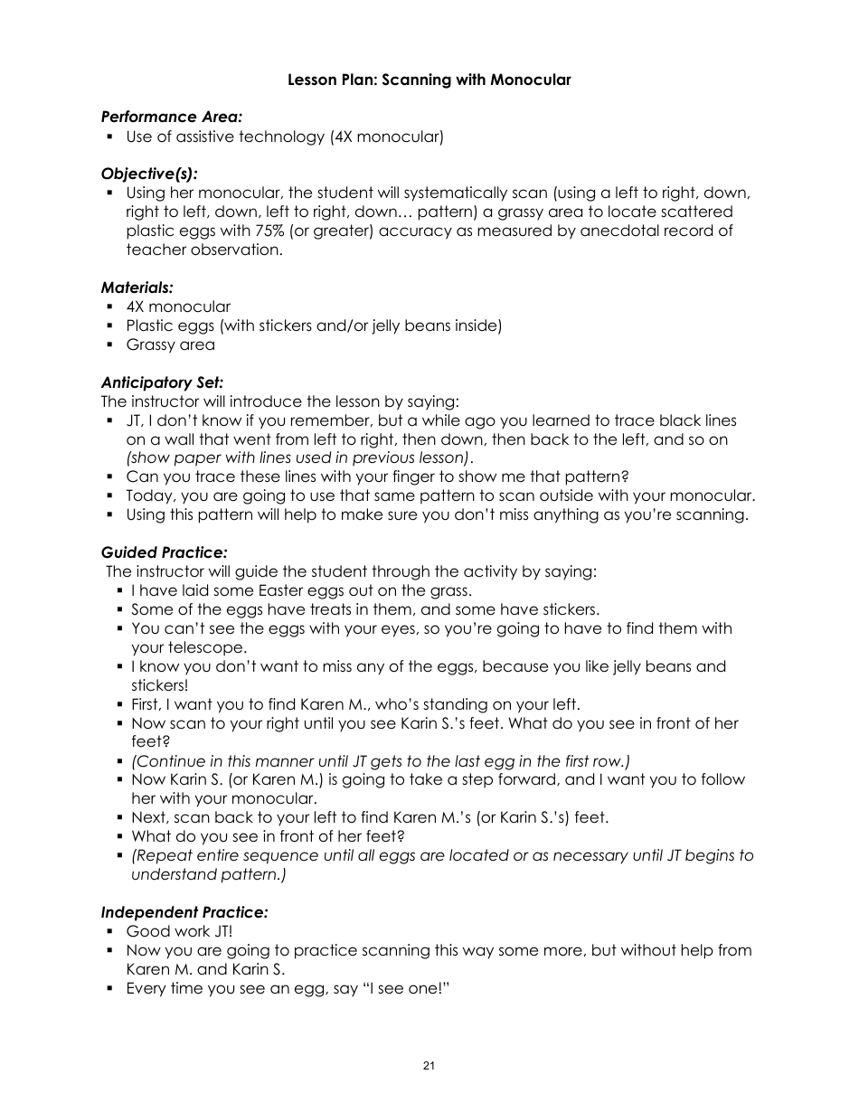 Lesson Plan Template - With Data Sheets, Page 3