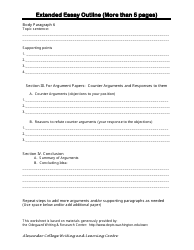 Extended Essay Outline Template, Page 3