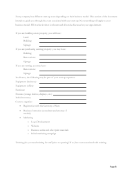 Blank Business Plan Template, Page 10