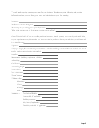 Blank Business Plan Template, Page 11