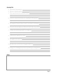 Blank Business Plan Template, Page 7