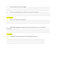 Scholarship Essay Outline Format, Page 2