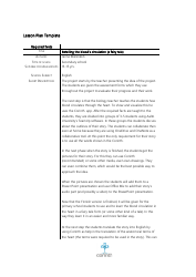 Document preview: English Lesson Plan Template - Secondary School