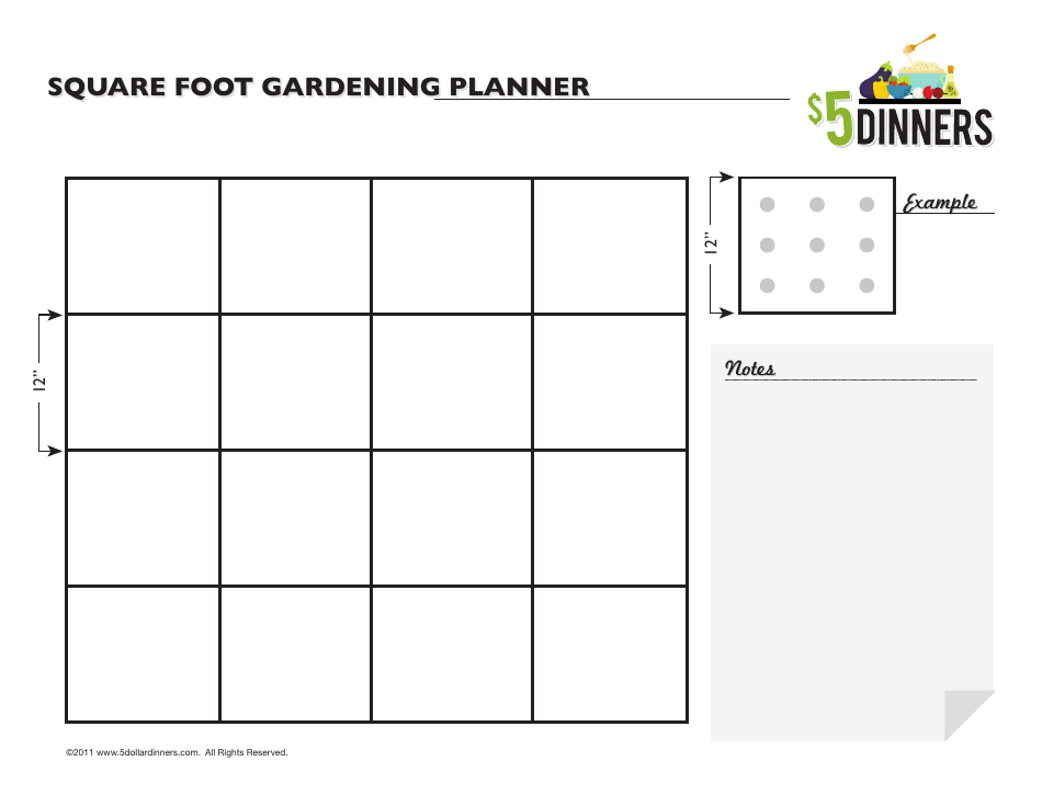 Square Foot Gardening Planner Download Printable PDF | Templateroller