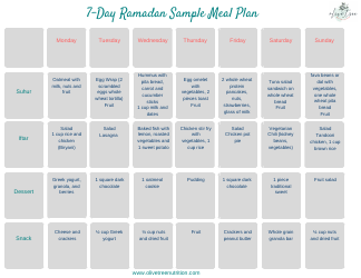 Ramadan Meal Planning Toolkit, Page 6