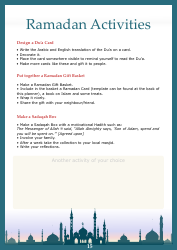 Ramadan Planner Template, Page 16