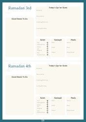 Ramadan Planner Template, Page 20