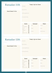 Ramadan Planner Template, Page 24