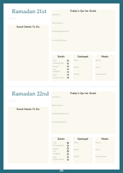 Ramadan Planner Template, Page 29