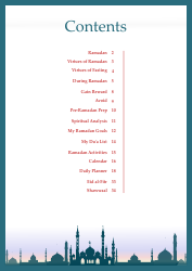 Ramadan Planner Template, Page 2