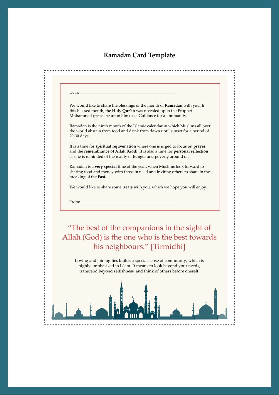 Ramadan Planner Template, Page 36