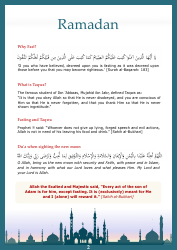 Ramadan Planner Template, Page 3