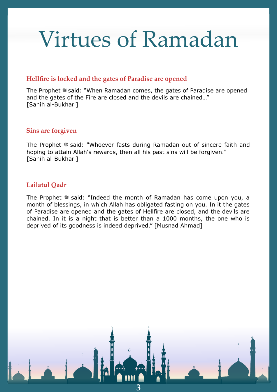 Ramadan Planner Template, Page 4