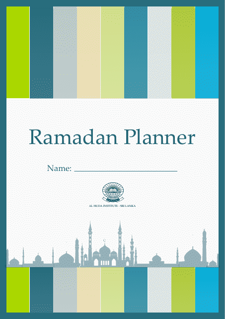 Ramadan Planner Template