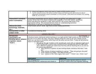 Lesson Plan Template - University of Kansas Department of Special Education, Page 2