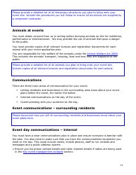 Event Management Plan Template and Guidance Notes - Borough of Enfield, Greater London, United Kingdom, Page 11