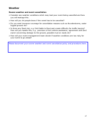 Event Management Plan Template and Guidance Notes - Borough of Enfield, Greater London, United Kingdom, Page 17