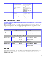 Event Management Plan Template and Guidance Notes - Borough of Enfield, Greater London, United Kingdom, Page 4