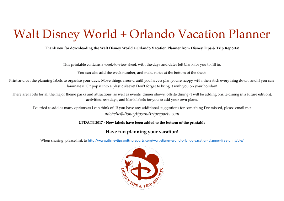 Ensuring an unforgettable vacation experience with our Walt Disney World and Orlando Vacation Planner