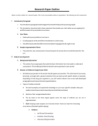 Document preview: Research Paper Outline