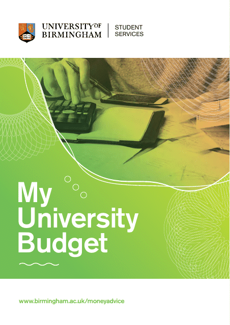 University Budget Planner - Get Organized Financially with this Helpful Template