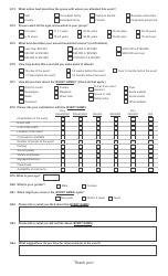 Event Survey Kit Template - Questionnaire, Page 2